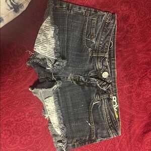 Fox Gray Distressed Jean Shorts